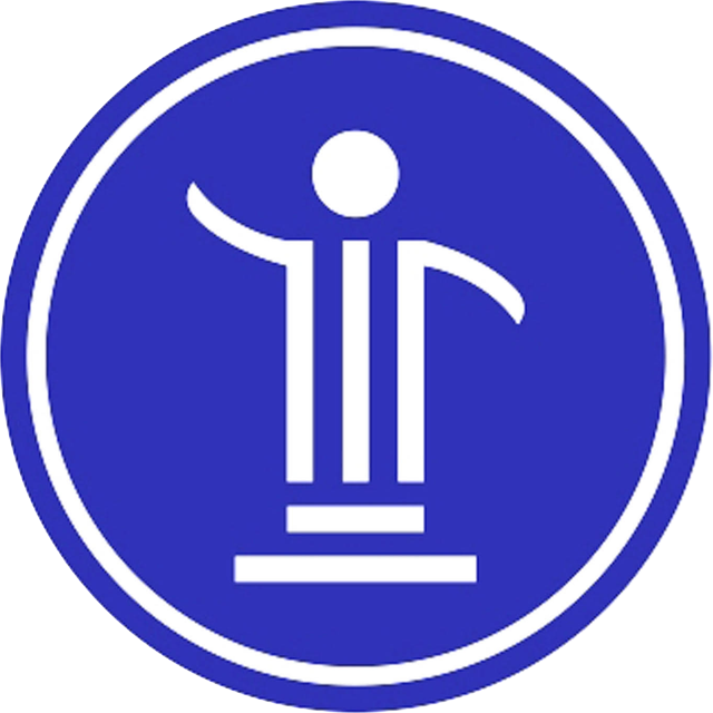 Bin Faraz Law Chamber emblem: a column on a stepped base with a figure rising from it